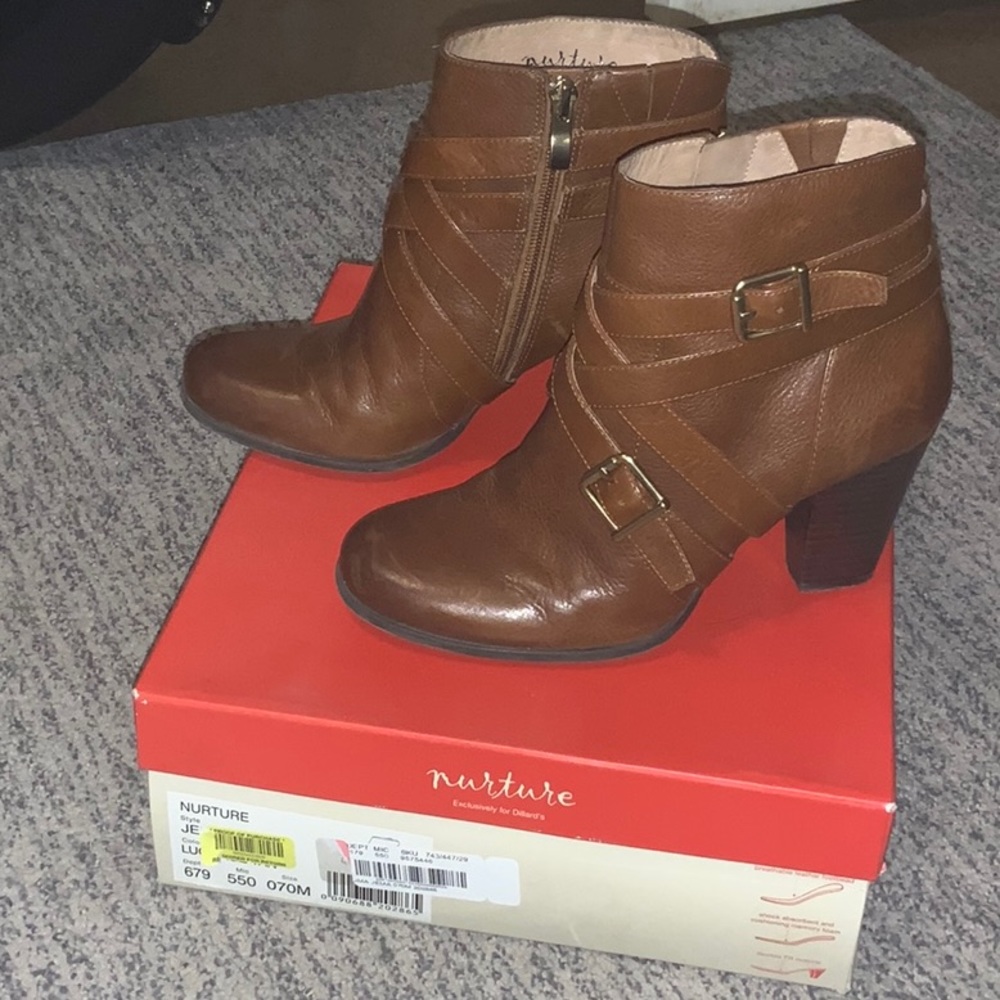 Nurture leather ankle boots